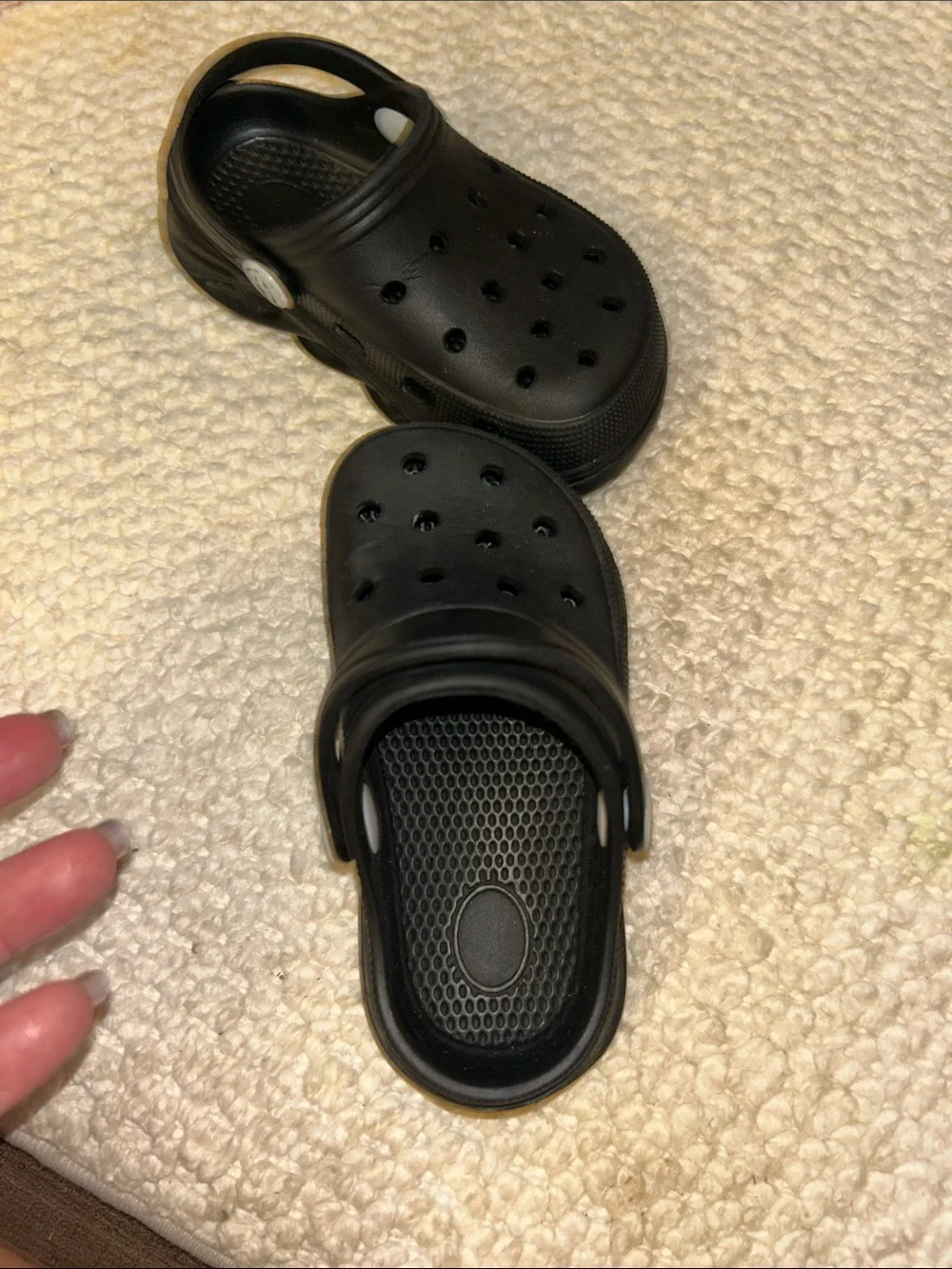 CROCS Kids Black Classic Clog Sandals